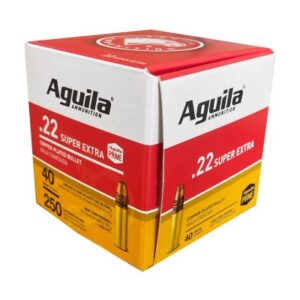 Aguila Super Extra High Velocity .22 LR 40gr CPLRN 250 Rounds