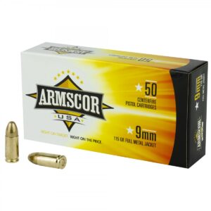 Armscor 9mm Luger 115gr FMJ 50 Rounds