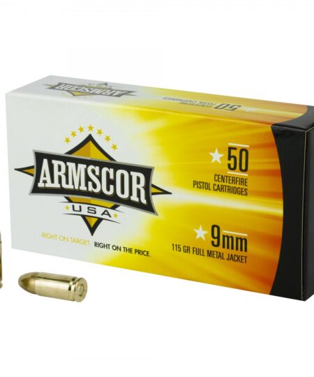 Armscor 9mm Luger 115gr FMJ 50 Rounds