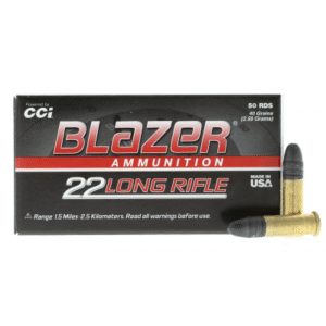 CCI Blazer High Velocity .22 LR 40gr LRN 50 Rounds