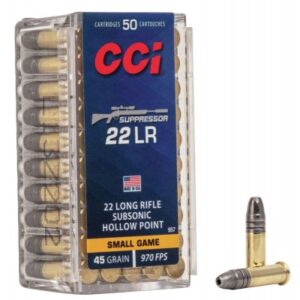 CCI Suppressor .22LR 45gr HP 50-Rounds