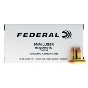 Federal 9MM 115gr FMJ 50-Rounds