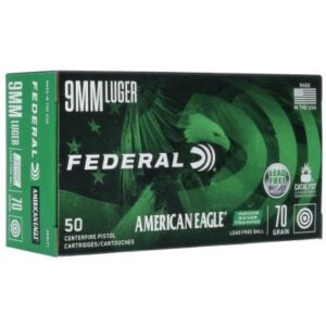 Federal American Eagle 9mm 70gr LFB 50 Rounds