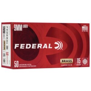 Federal Champion 9mm 115gr FMJ 50 Rounds