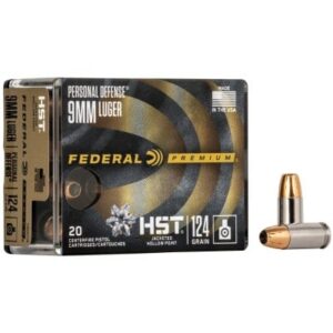 Federal Premium HST 9mm 124gr JHP 20 Rounds