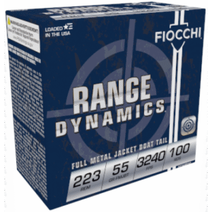 Fiocchi Range Dynamics .223 Rem 55gr FMJBT 100 Rounds