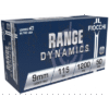Fiocchi Range Dynamics 9MM 115gr FMJ 50-Rounds