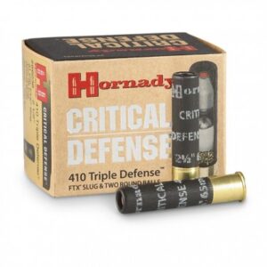 Hornady Critical Defense Triple Defense .410 Gauge 2.5" Lead 2 Round Balls/1 Slug 35 Cal/41 Cal 20 Shells