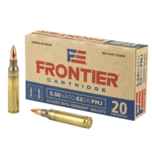 Hornady Frontier Cartridge 5.56x45mm NATO 62gr FMJ 20-Rounds