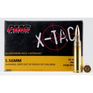 PMC X-Tac 5.56x45MM 55gr FMJBT 20-Rounds