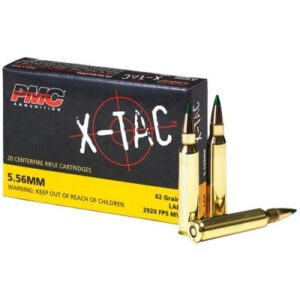 PMC X-Tac 5.56x45MM 62gr Green Tip LAP 20-Rounds