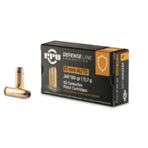 PPU Defensive 10mm 180gr JHP 50-Round Box
