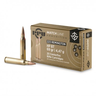 PPU Match .223 Rem 69gr HPBT 20 Rounds