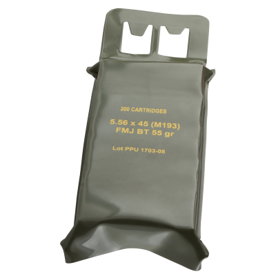 PPU Mil-Spec 5.56x45MM NATO 55gr FMJBT 200 Rounds