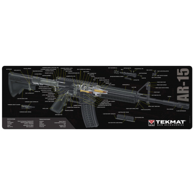 TekMat Long Gun Cleaning Mat AR-15 Cut Away