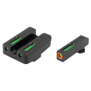 Truglo Brite Site TFX Pro Tritium/Fiber Optic Sites For Glocks In 10mm/45ACP/357 Sig