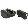 Truglo Brite Site TFX Tritium/Fiber Optic Suppressor Height Night Sights For Glocks In 10mm/45ACP/357 Sig