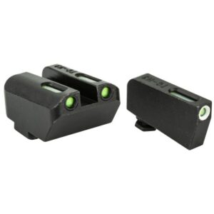 Truglo Brite Site TFX Tritium/Fiber Optic Suppressor Height Night Sights For Glocks In 10mm/45ACP/357 Sig