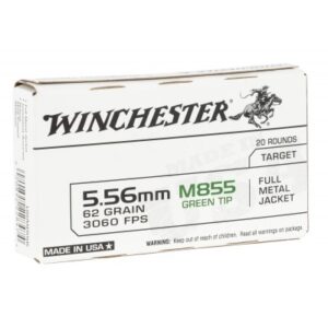 Winchester 5.56x45MM 62gr Green Tip 20-Rounds