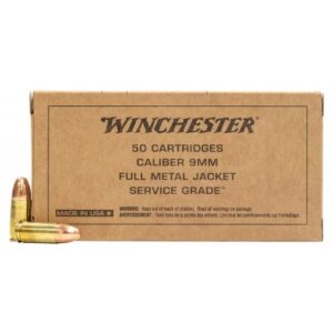 Winchester Service Grade 9MM 115gr FMJ 50 Rounds
