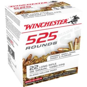 Winchester USA .22 LR 36gr CPHP 525 Rounds