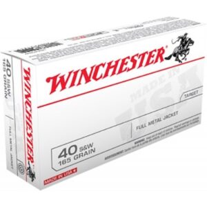 Winchester USA .40 S&W 165gr FMJ 50-Rounds