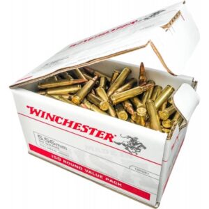 Winchester USA 5.56x45MM NATO 55gr FMJ 150-Rounds